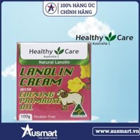 Kem dưỡng da nhau thai cừu & tinh dầu hoa anh thảo Healthy Care Lanolin Cream With Evening Primrose Oil 100g