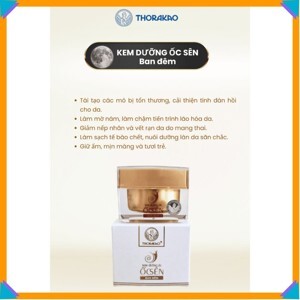 Kem dưỡng da ốc sên đêm Thorakao Hộp 30g