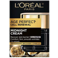 Kem dưỡng da phục hồi tái tạo cao cấp da đêm L’Oreal Paris Age Perfect Cell Renewal Anti-Aging Moisturizer 48g nhập Mỹ