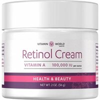 KEM DƯỠNG DA RETINOL CREAM VITAMIN A CỦA VITAMIN WORLD 100,000 IU, 56g