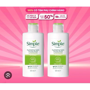 Kem dưỡng da Simple Kind To Skin Hydrating Light Moisturiser 125ml