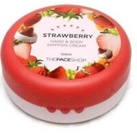 KEM DƯỠNG DA TAY DÂU TÂY THE FACE SHOP HAND & BODY CHIFFON CREAM - STRAWBERRY