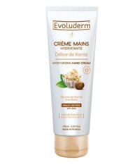 Kem dưỡng da tay Evoluderm Creme Mains Hydratante – 150ml, tinh chất hạt bơ mỡ đặc biệt cho khô