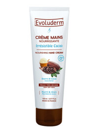 Kem dưỡng da tay Evoluderm Creme Mains Nourrissante – 150ml, tinh chất cacao giúp làm mềm, phù hợp sử dụng cho làn da khô