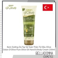 Kem Dưỡng Da Tay Và Toàn Thân Từ Dầu Olive Dalan D’Olive Pure Olive Oil Hand & Body Cream 250ml