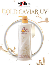 KEM DƯỠNG DA TOÀN THÂN TRỨNG CÁ MUỐI VÀNG MISTINE WHITE SPA GOLD CAVIAR UV WHITE BODY LOTION