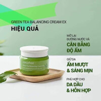 kem dưỡng da trà xanh INNISFREE 50ml của Hàn Quốc dành cho da dầu và hỗn hợp