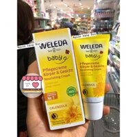 Kem dưỡng da Weleda hữu cơ dưỡng ẩm, chống nẻ cho bé [Mẫu mới] - Nguồn hàng Đức