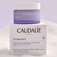 Kem dưỡng đêm giảm nám, tàn nhang, trắng sáng, căng mịn da Caudalie Vinoperfect Dark Spot Correcting Glycolic Night 50ml