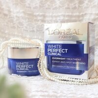 Kem dưỡng đêm giảm thâm nám và trắng mịn L’Oreal White Perfect Clinical Night Cream (50ml)