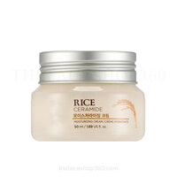 Kem dưỡng gạo sáng mịn da Rice Ceramide Moisturizing Cream The Face Shop (50ml)