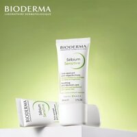 Kem dưỡng giảm mụn viêm nhạy cảm Bioderma Sebium Sensitive 30 ml/Kem se nhỏ lỗ chân lông Bioderma Sebium Pore Refiner