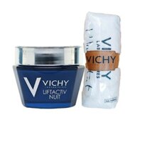 Kem Dưỡng Giúp Chống Nhăn Ban Đêm - Liftactiv Ds Night Cream Vichy 50ml -  Tặng Khăn Tắm Vichy (100cmx40cm)