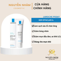 Kem dưỡng giúp giảm mụn đầu đen và giảm bóng nhờn La Roche Posay Effaclar K+ 40ml