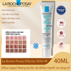 Kem dưỡng giúp giảm mụn La Roche-Posay Effaclar Duo+ 40ml