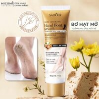 Kem Dưỡng Gót Chân Giảm Nứt Gót Chân Chai Sần Dưỡng Da Chân Và Tay Mềm Mịn SADOER Bơ Hạt Mỡ 60G