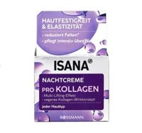 Kem dưỡng Isana Pro Kollagen Nachtcreme, chống lão hóa, ban đêm, 50ml