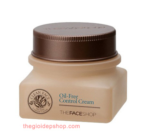 Kem dưỡng kiềm dầu trị mụn TFS Clean Face Oil Free Control Cream