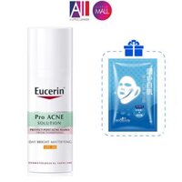 Kem Dưỡng Làm Sáng Da Chống Nắng Dành Cho Da Nhờn Mụn Eucerin Pro Acne Day Mat Whitening SPF 30 50ml