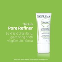 Kem Dưỡng Làm Se Khít Lỗ Chân Lông Và Giảm Dầu Cho Da Nhờn Bioderma Xanh Sebium Pore Refiner 30ml