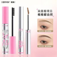 Kem dưỡng lông mày lâu trôi chống mồ hôi NEIYOU Gel tạo kiểu màu nâu nhạt Thuốc nhuộm lông mày dễ bị nhòe