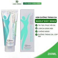 Kem Dưỡng Makeup Body Toàn Thân Thế Hệ Mới BENEW Peptide Premium Whitening, Lifting Body Lotion 200ML Chính Hãng