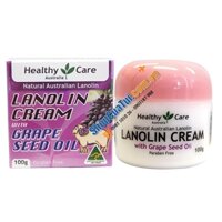 kem dưỡng mỡ cừu với tinh dầu hạt nho Healthy care Lanolin cream with Grape seed oil 100g