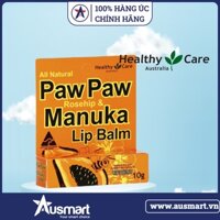 Kem dưỡng môi Healthy Care Paw Paw Rosehip & Manuka Lip Balm 10g