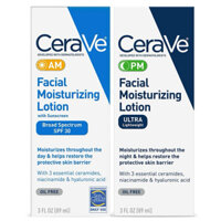 Kem dưỡng ngày và đêm Cerave AM Facial Moisturizing Lotion SPF 30
