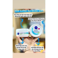 Kem dưỡng Nivea Soft Cream giúp dưỡng ẩm và mềm da hũ 200ml oggyofficialstore