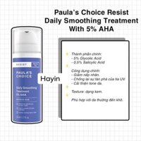 Kem dưỡng PAULA'CHOICE DAILY SMOOTHING TREATMENT WITH 5% AHA