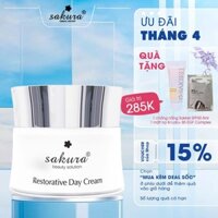 Kem dưỡng phục hồi, chống lão hóa da ban ngày Sakura Restorative Day Cream 30g