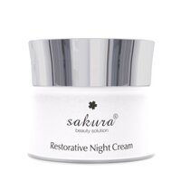 Kem dưỡng phục hồi chống lão hoá ban đêm Sakura Restorative Night Cream Sakura Restorative Night Cream