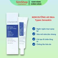 Kem Dưỡng Retinol, Giúp da căng bóng, mờ thâm nám, giảm dầu mụn, Retinol 0.5% All Skin Types Jenaskin 30ml Simshop102