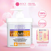 Kem dưỡng sáng da body Advanced Clinicals Vitamin C 59ml & 454g