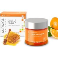 Kem dưỡng sáng da tái tạo da Andalou Renewal Cream Brightening Probiotic + C 50g