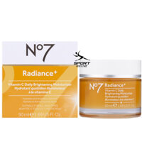 Kem dưỡng sáng đều màu da No7 Radiance+ Vitamin C Daily Brightening Facial Moisturizer - Hàng Mỹ