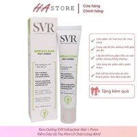 Kem Dưỡng SVR Sebiaclear Mat + Pores Kiềm Dầu Và Thu Nhỏ Lỗ Chân Lông 40ml