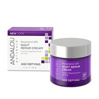 Kem Dưỡng Tái Tạo Da Ban Đêm Resveratrol Q10 Night Repair Cream Andalou Naturals