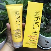 Kem dưỡng tạo kiểu tóc uốn xoăn Livegain Rich Volume & Curling Essence 160ml