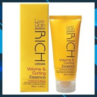 Kem dưỡng tạo kiểu tóc uốn xoăn Livegain Rich Volume &amp; Curling Essence 160ml