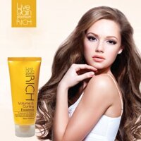 Kem Dưỡng & Tạo Kiểu Tóc Xoăn Livegain Premium Rich Volume & Curling Essence 160ml Hàn Quốc