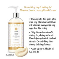 Kem dưỡng tay & dưỡng thể mật ong Manuka Doctor Luxury Cream 500ml - Hàng nội địa UK