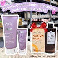 Kem dưỡng thể 2% BHA Body Paula's Choice Body Treatment 2% BHA giảm mụn cơ thể, giảm dày sừng nang lông 60ml, 210ml