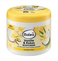 Kem dưỡng thể Balea Bodycreme Vanille & Cocos chiết xuất vani và dừa, 500ml