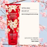 Kem Dưỡng Thể Bath & Body Works Cream Japanese Cherry Blossom Hương Hoa Anh Đào 226g