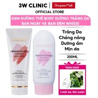Kem Dưỡng Thể Body Trắng Da Ban Ngày Và Ban Đêm Whisis Hàn Quốc Premium Whitening Body Lotion 200ml