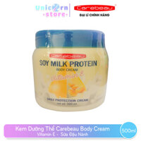 Kem Dưỡng Thể Carebeau Body Cream Vitamin E 500ml - Sữa đậu nành