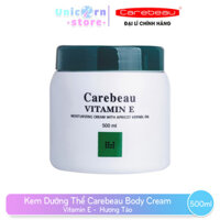 Kem Dưỡng Thể Carebeau Body Cream Vitamin E 500ml - Hương táo
