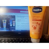 kem dưỡng thể chống nắng vaseline 50x pass lại